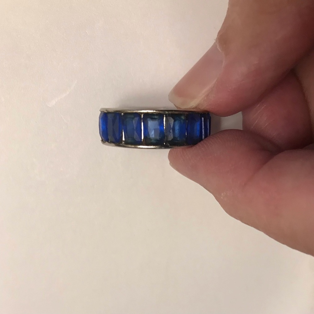Tanzanite Stamped 925 Sterling Silver Ring